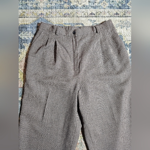 Pendleton Vintage 100% Wool Brown Dress Pants Women's Size 12 with Hemming - Picture 3 of 11